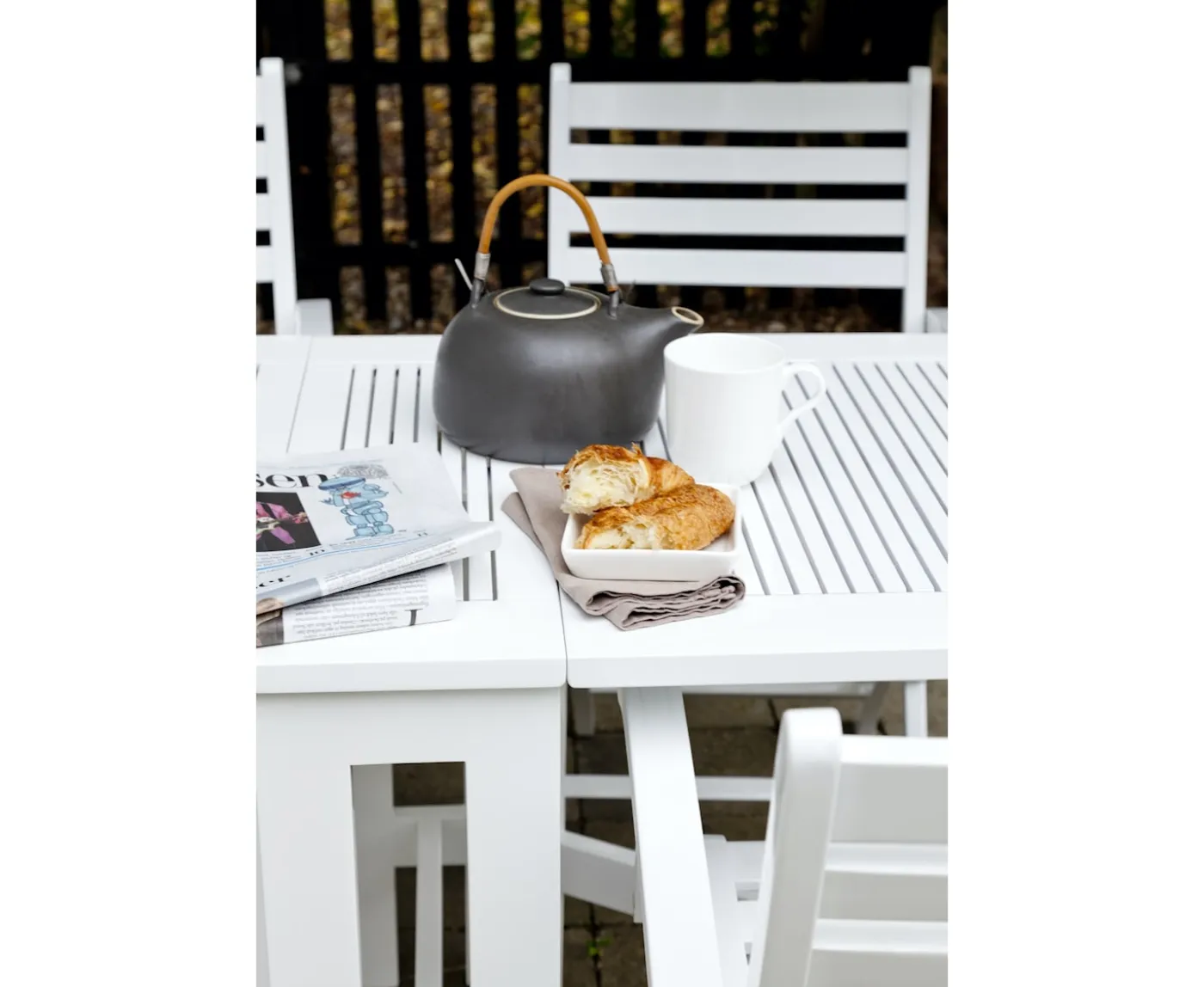 Cinas Butterfly Balkongbord White 130cm