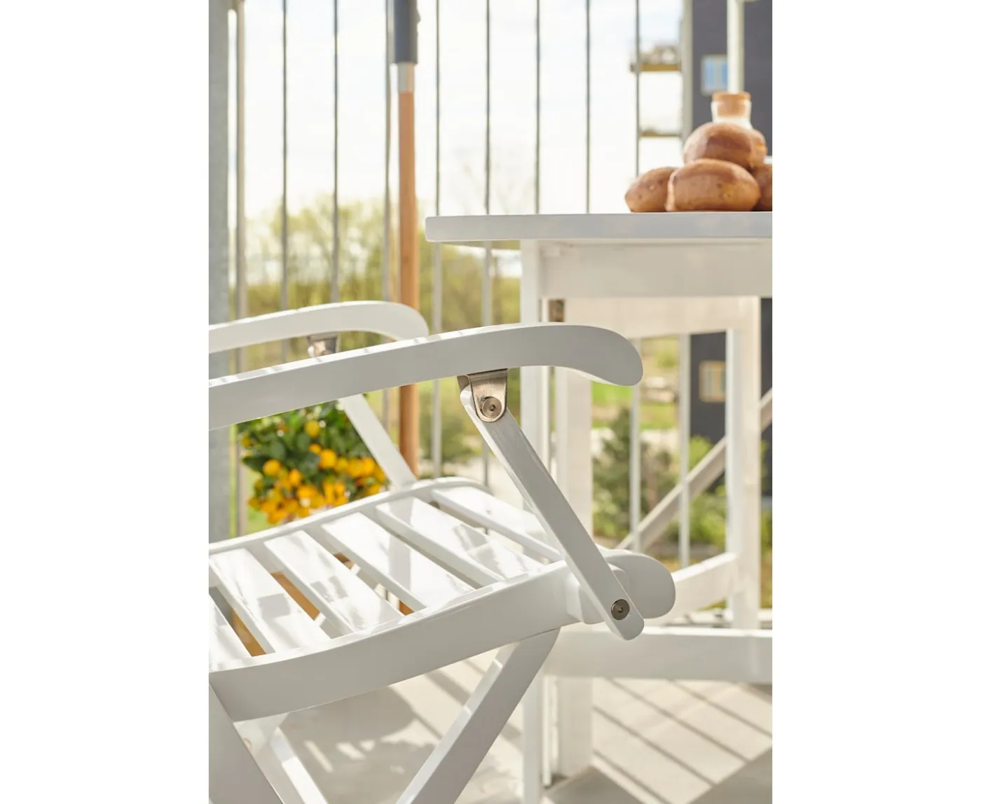 Cinas Butterfly Balkongbord White 130cm