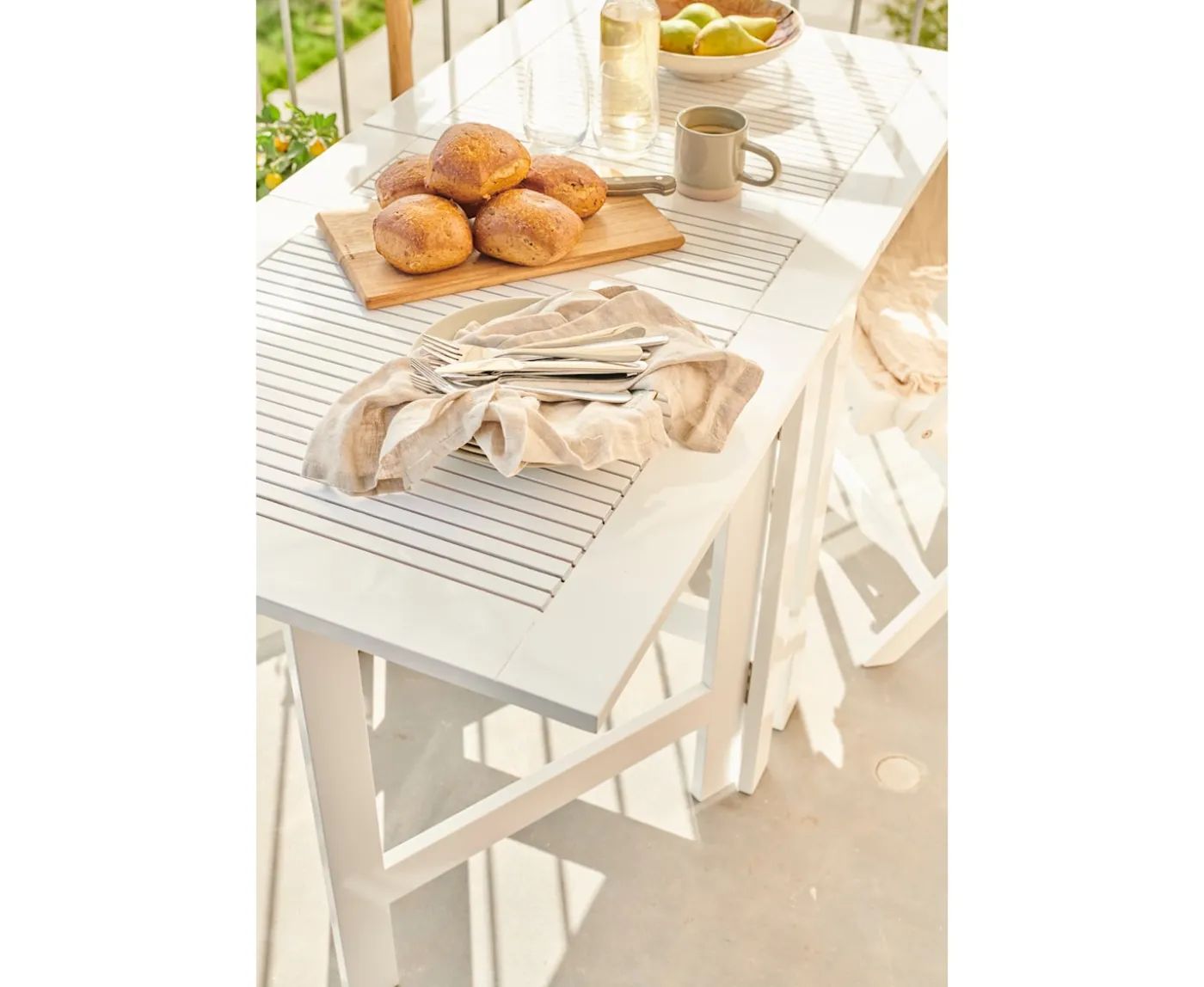 Cinas Butterfly Balkongbord White 130cm