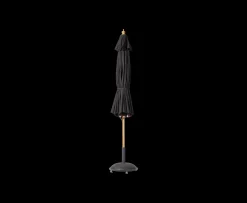 Cinas Capri Nero Parasoll Black/Teak Ø300