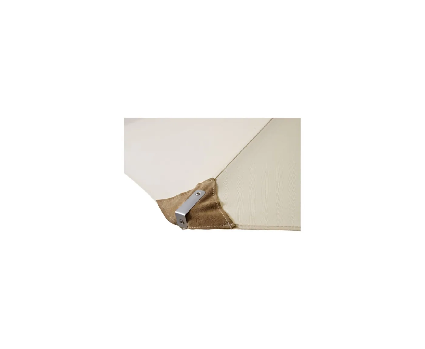 Cinas Capri Nero Parasoll Off-White/Teak Ø300