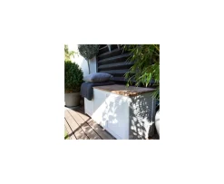 Cinas Classic Dynbox Teak/Vit 130cm