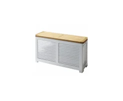 Cinas Classic Förvaringsbänk Teak/Vit 90cm