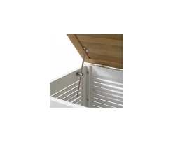 Cinas Classic Förvaringsbänk Teak/Vit 90cm