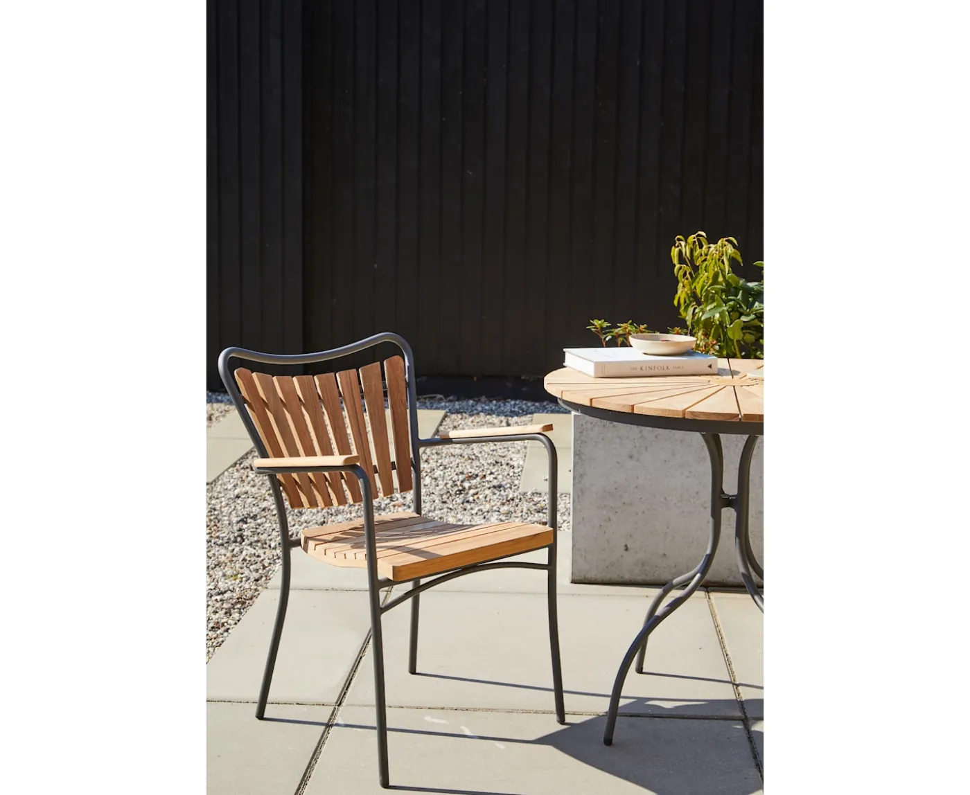 Cinas Ellen Karmstol Antracit/Teak