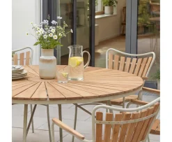 Cinas Ellen Karmstol Sandy Grey/Teak
