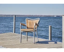 Cinas Ellen Karmstol Vit/Teak
