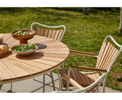 Cinas Ellen Karmstol Vit/Teak