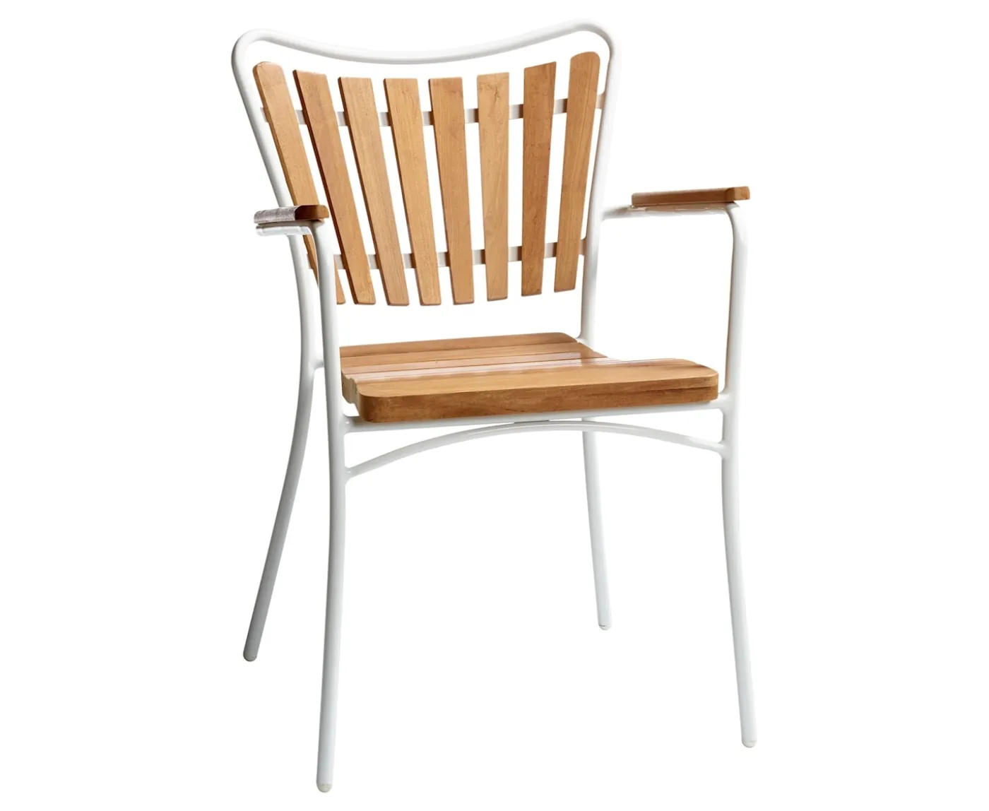 Cinas Ellen Karmstol Vit/Teak
