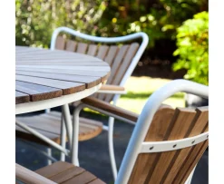 Cinas Ellen Karmstol Vit/Teak