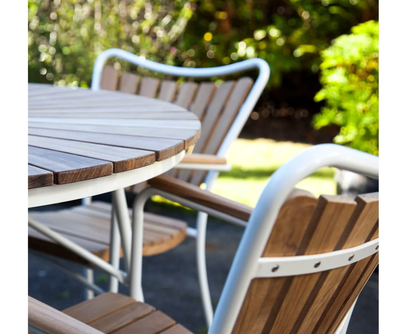 Cinas Ellen Karmstol Vit/Teak