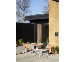 Cinas Ellen Karmstol Vit/Teak