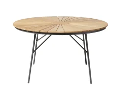 Cinas Ellen Matbord Antracit/Teak Ø150