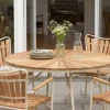 Cinas Ellen Matbord Sandy Grey/Teak Ø110
