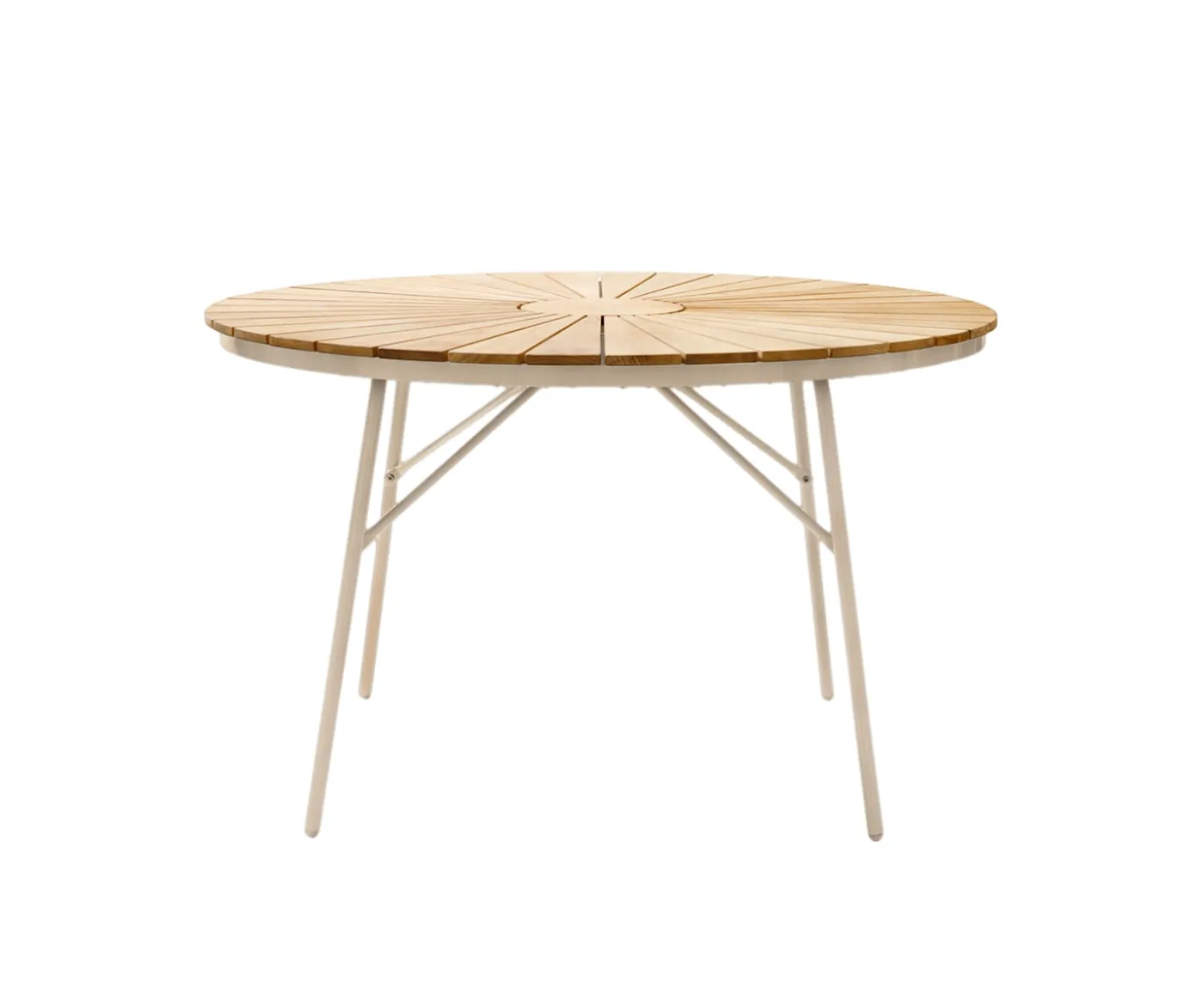 Cinas Ellen Matbord Sandy Grey/Teak Ø110