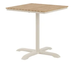 Cinas Mood Cafébord Sandy Grey/Teak 70x70