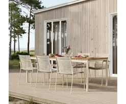 Cinas Mood Classic Matbord Sandy Grey/Teak 208x100