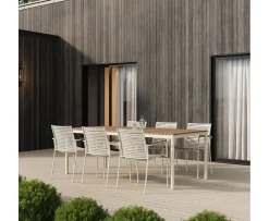 Cinas Mood Classic Matbord Sandy Grey/Teak 208x100
