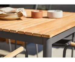 Cinas Mood Rounded Matbord Natur/Anthracite 208x100