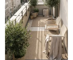 Cinas Mood Square Karmstol Sandy Grey/Teak