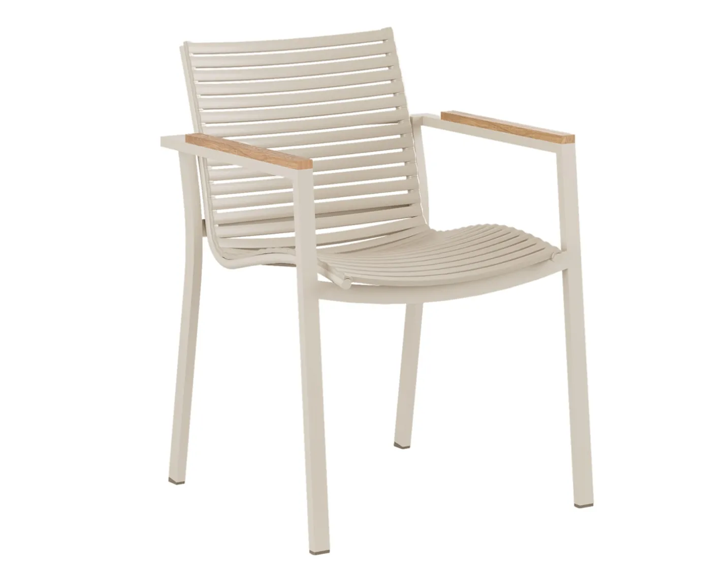 Cinas Mood Square Karmstol Sandy Grey/Teak