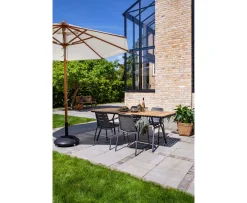 Cinas Parc Matbord Teak/Anthracite 197x88cm