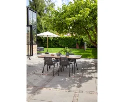 Cinas Parc Matbord Teak/Anthracite 197x88cm