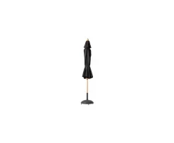 Cinas Pomino Parasoll Black/Teak Ø330