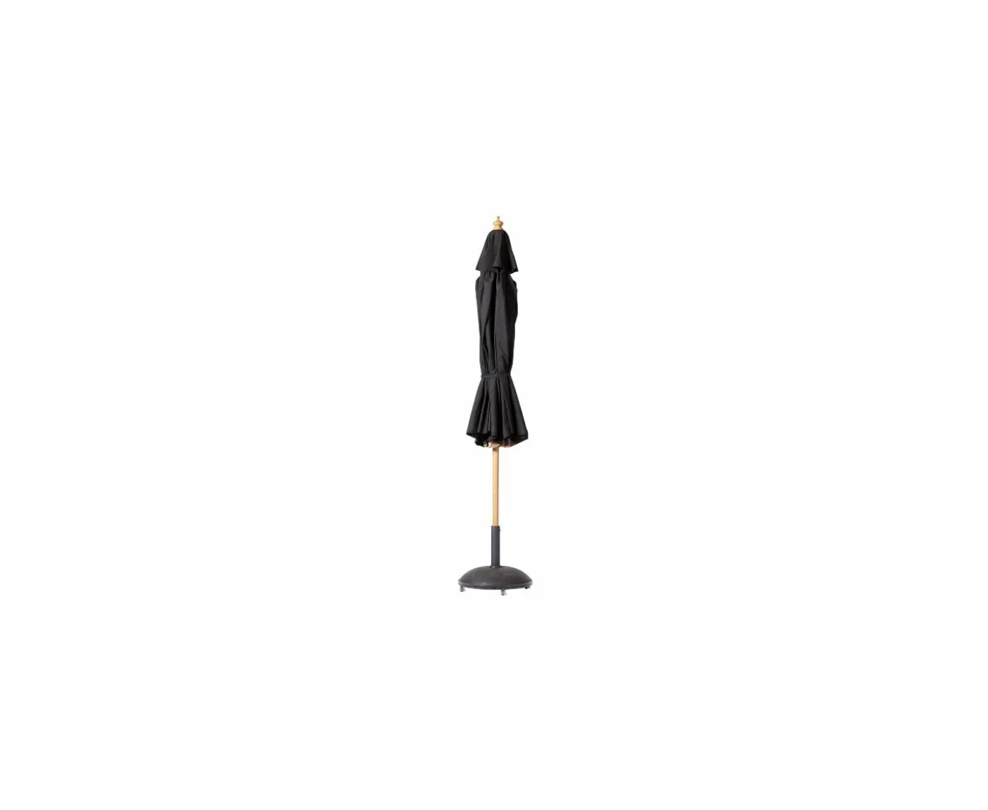 Cinas Pomino Parasoll Black/Teak Ø330