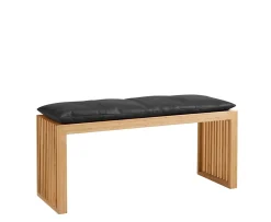 Cinas Rib Bänk Bamboo/Black 104cm