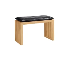Cinas Rib Bänk Bamboo/Black 73cm