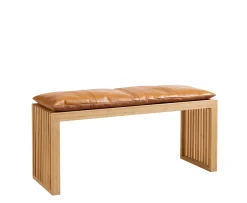 Cinas Rib Bänk Bamboo/Brown 104cm