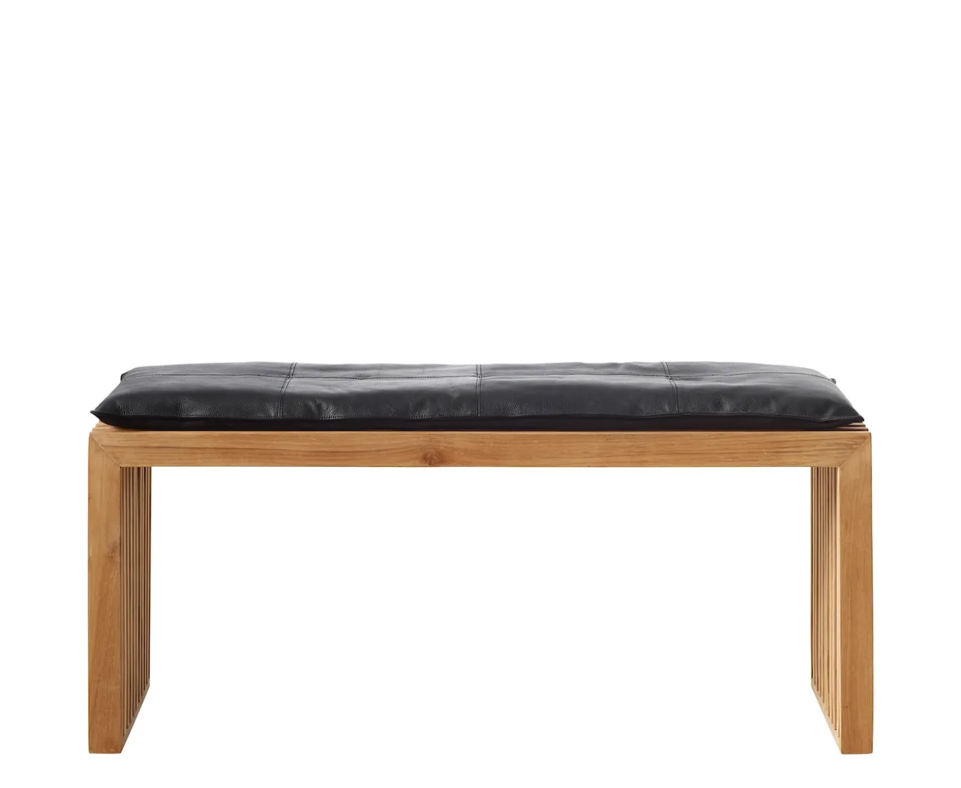 Cinas Rib Bänk Teak/Black 104cm
