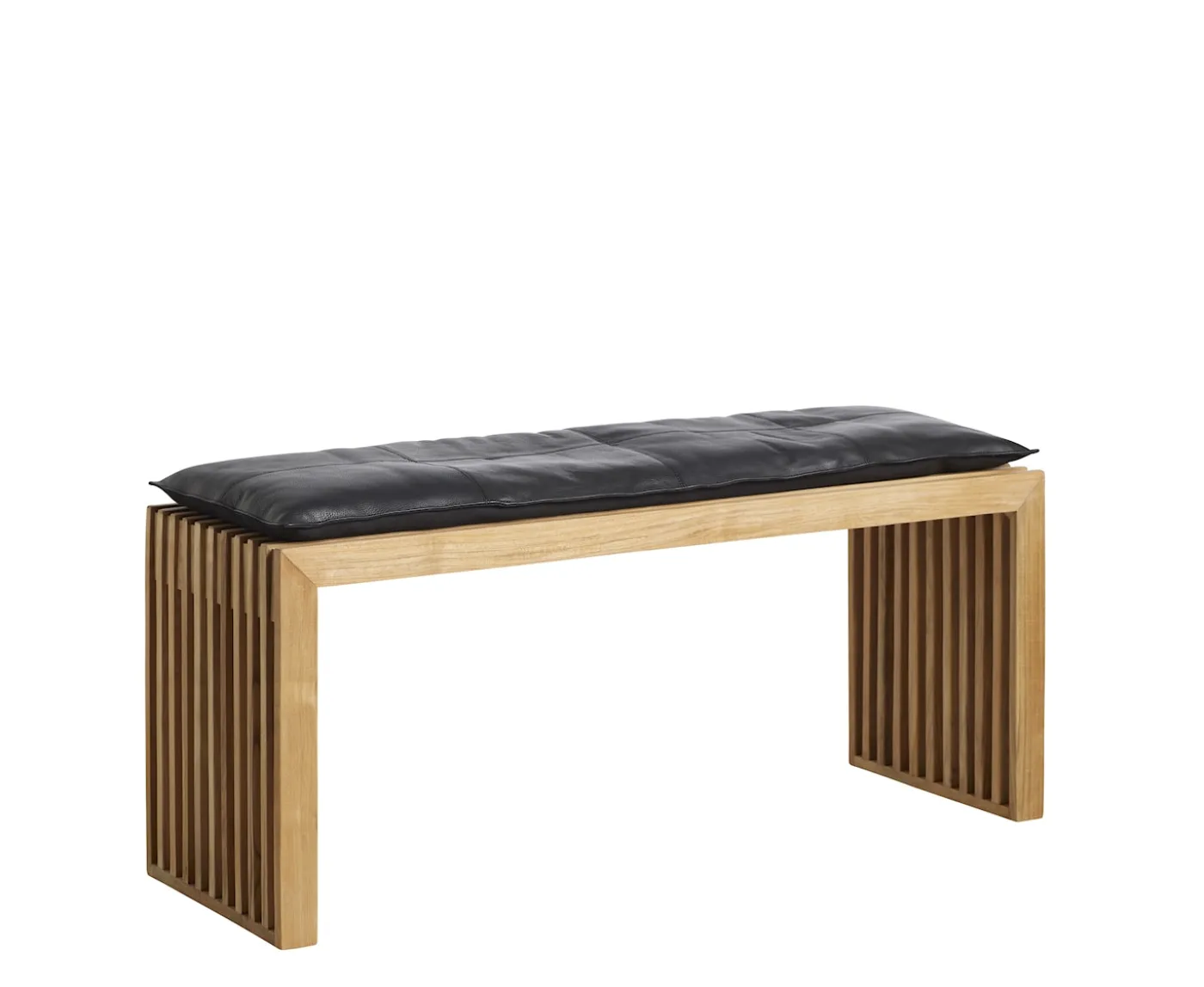 Cinas Rib Bänk Teak/Black 104cm