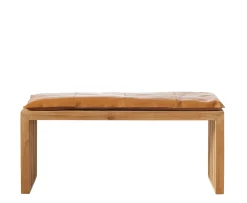 Cinas Rib Bänk Teak/Brown 104cm