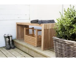 Cinas Rib Bänk Teak 104cm