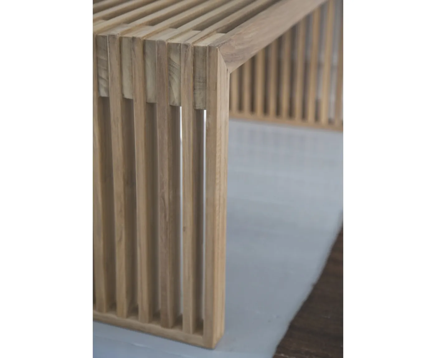 Cinas Rib Bänk Teak 104cm