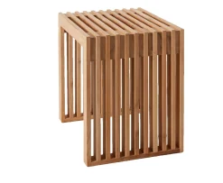 Cinas Rib Sidobord Teak 45cm