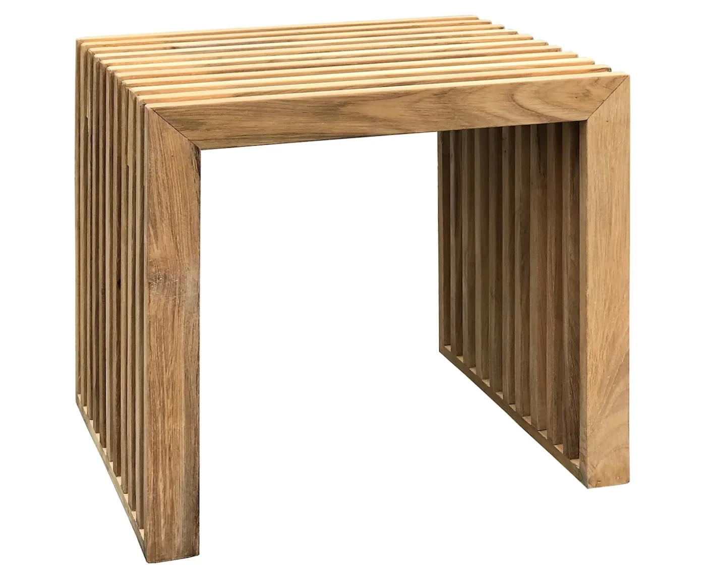Cinas Rib Sidobord Teak 45cm