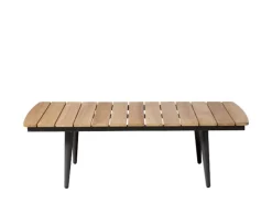 Cinas Rio Soffbord Anthracite/Teak 120x60