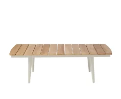 Cinas Rio Soffbord Sandy Grey/Teak 120x60