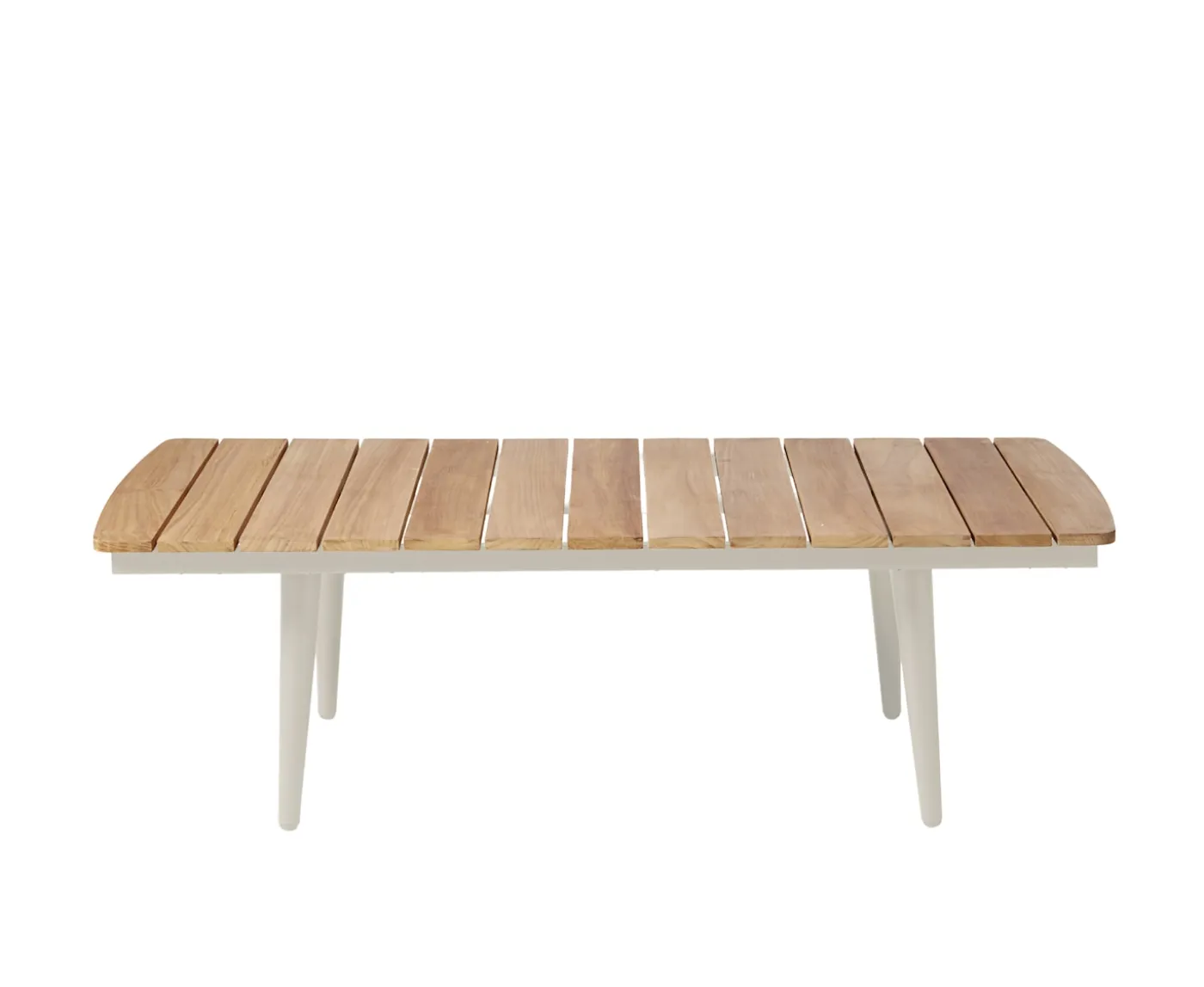 Cinas Rio Soffbord Sandy Grey/Teak 120x60