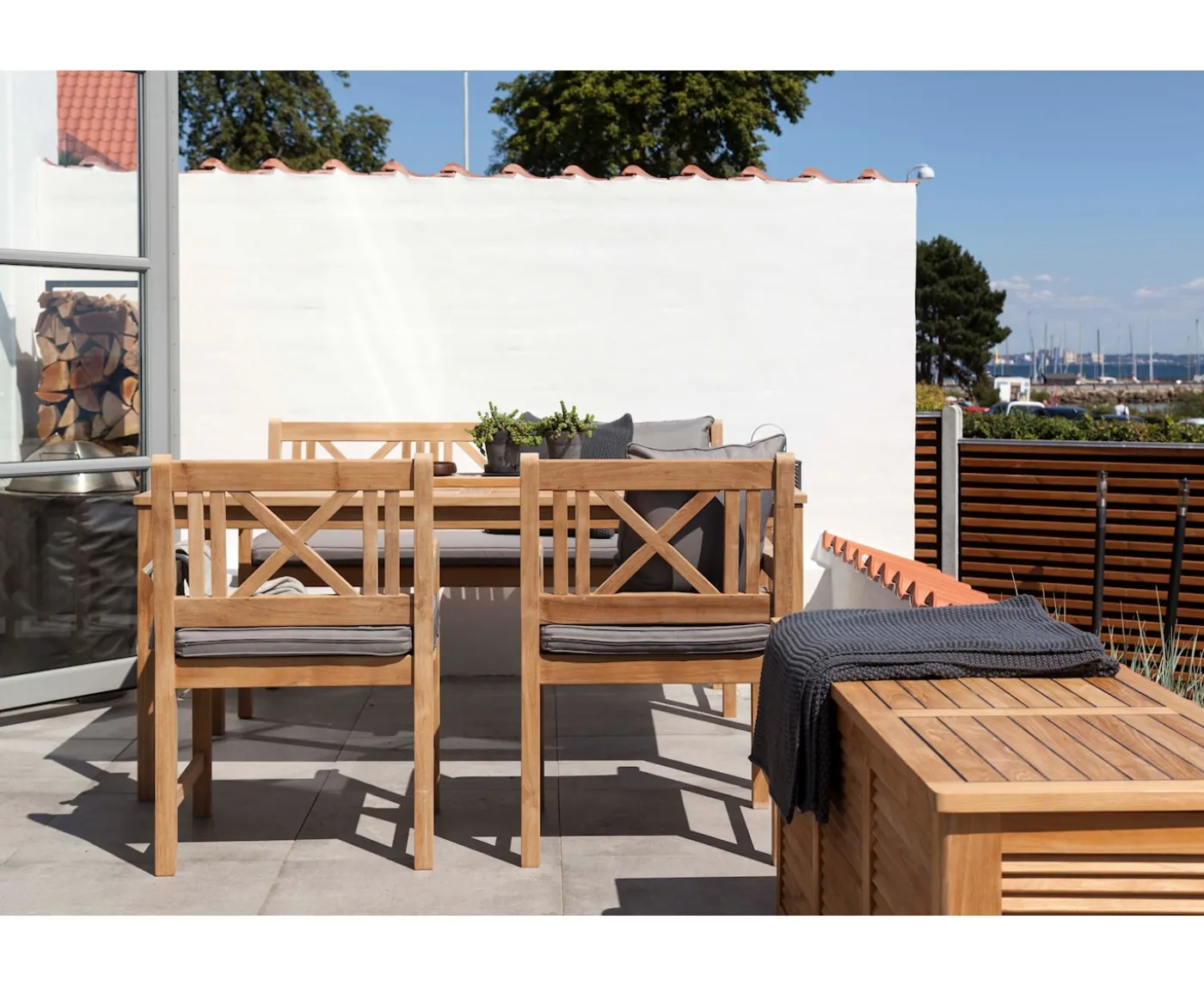 Cinas Rosenborg 3-sits Soffa Teak