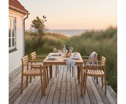 Cinas Rosenholm Matgrupp Teak 165cm