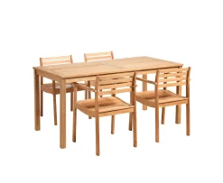 Cinas Rosenholm Matgrupp Teak 165cm