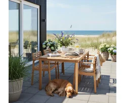 Cinas Rosenholm Matgrupp Teak 165cm
