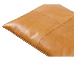 Cinas Sittdyna Bänk Läder Ljusbrun 73x35cm