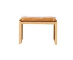 Cinas Sittdyna Bänk Läder Ljusbrun 73x35cm