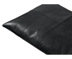 Cinas Sittsdyna Bänk Läder Svart 73x35cm
