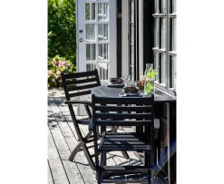 Cinas York Fällstol Black Mahogany